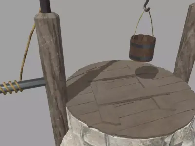 Water Well Low-poly 3D model