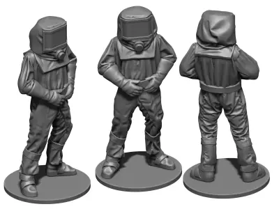 Hazmat suit  3D print model buy