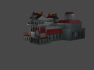 CASTILLO ROMANO 3D model