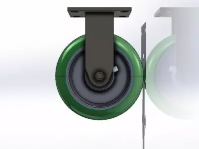 Rodizio FMX 82 BCE Schioppa Wheel 3D model