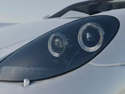 Porsche Carrera GT High Detail Game Ready Cinematic Low-poly 3D model