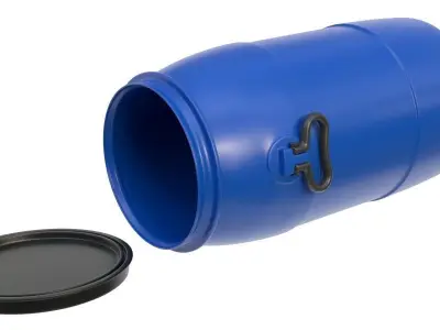 plastic barrel 01 3D model