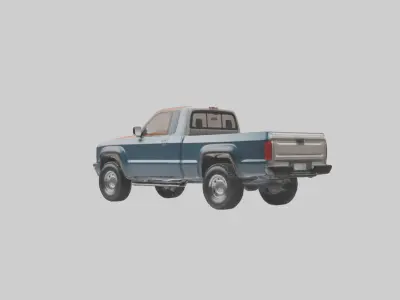 Modern Classic Pickup Truck model 3D model