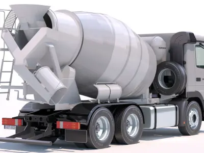 Mercedes Actros Mixer  3D model