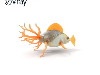 Fantastical Sea Creature Model Pack for Animation  Games Low-poly 3D model