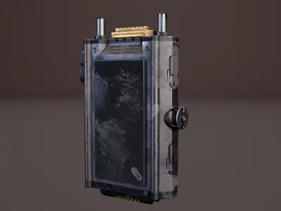 Technical machine controler Low-poly 3D model