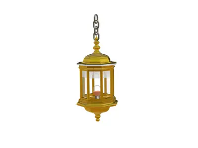 Arabic Ramadan Lantern or Fanous Lantern - 3D Light Model 3D model
