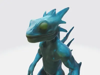 reptilian alien 3D model