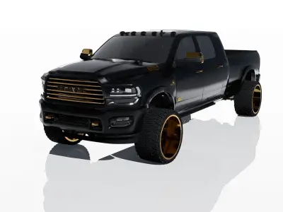 Dodge Ram 2500 Mega Cab Longhorn Lifted 3D model