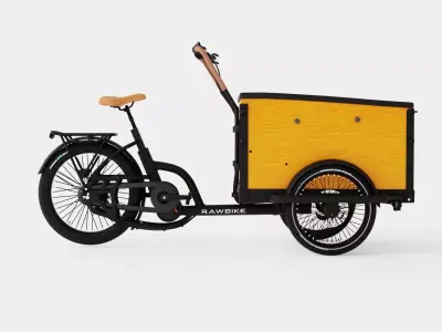 ECargo Squared Bike Low-poly 3D model