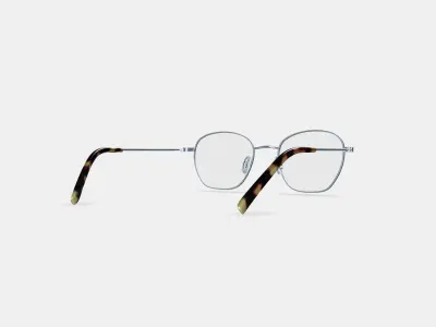 Robbie Eyeglasses in Antique Silver 3D model