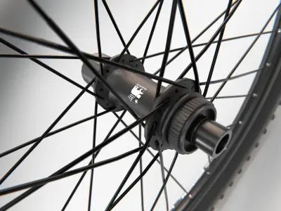 MTB Wheels   Low-poly 3D model