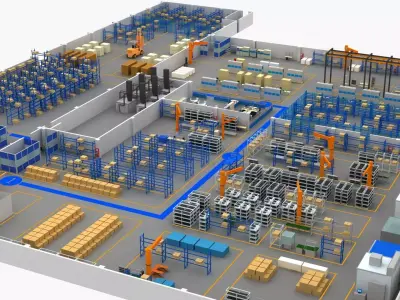 Factory Building 1 3D model purchase