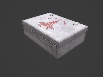 First Aid Kit Low-poly 3D model get