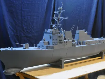 1 96 Arleigh Burke DDG RC Model Ship 3D print model