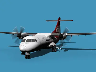 ATR-42-320 Euro Charter 3D model
