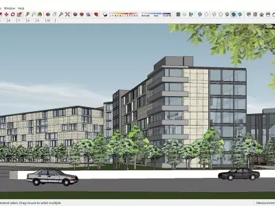 Sketchup Office building J2 3D model