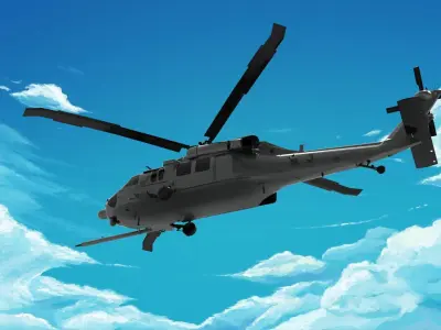 Sikorsky UH-60 Black Hawk 3D model
