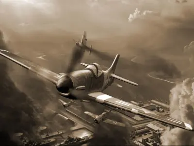 p51 mustang warplane 3D model
