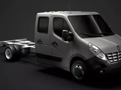 Renault Master CrewCab DW E30 Chassis 2010 3D model
