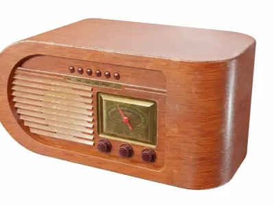 Radio Low-poly 3D model shop