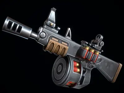 Collection of Stylized Shotguns 3D Model Pack