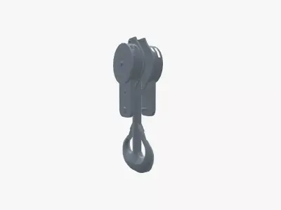 Crane hook 3D model shop