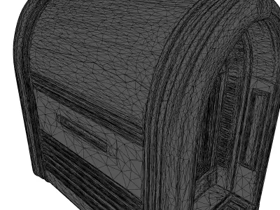 SciFi Wall Receptacle Neon 3D model