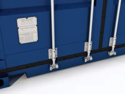 New 20ft Shipping Container 3D model