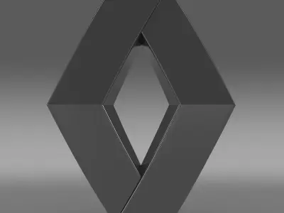 renault logo 3D model from CGTrader