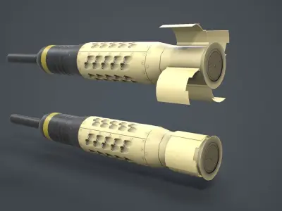 M47 Dragon M2 Plus  Low-poly 3D model