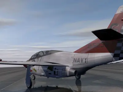 North American T-2C Buckeye 3D model