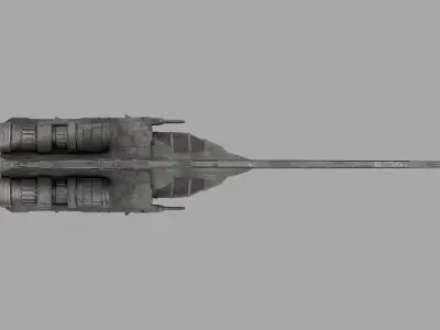 Davaab-type Mandalorian Starfighter - Star Wars 3D model