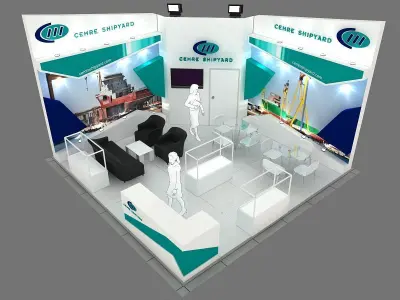 Exhibition Stand - ST0065 3D model