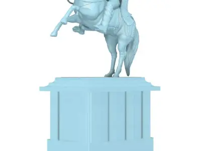 Menelik The II 3D print model
