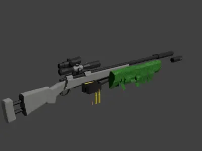 m24 sniper rifle Free low-poly 3D model purchase