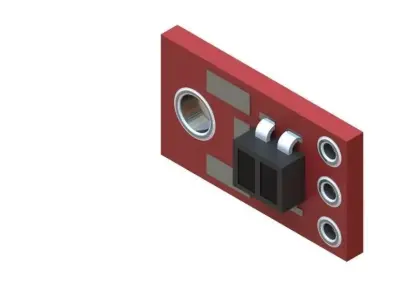 SENSOR DE LINEA QTR-1A Free 3D model