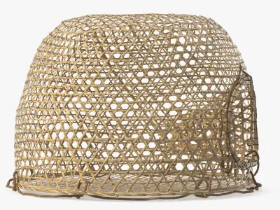 Wicker Fish Trap 3D model