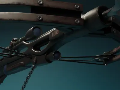 Crossbow  Low-poly 3D model