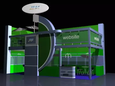 Industrial Stand 02 3D model