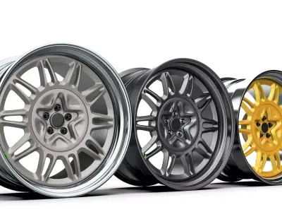 E-4SX Rims 22 Style Custom 3D model
