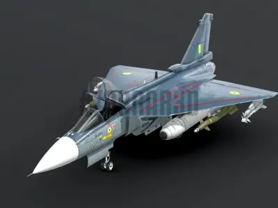 LCA Tejas MK1 Low-poly 3D model