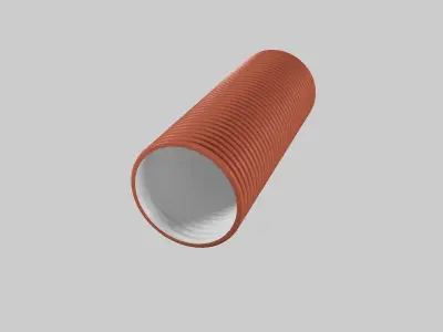 Corrugated pipes PRAGMA 3D model