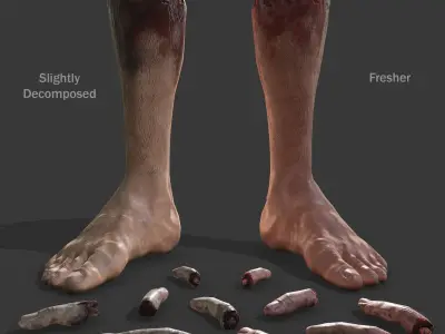Severed Leg and Severed Fingers Pack