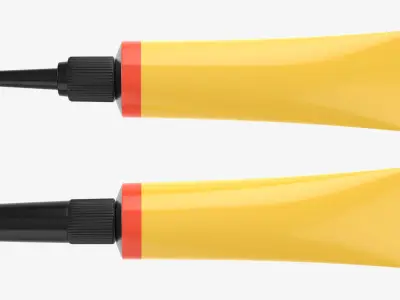 Instant super glue tin tube 02 3D model