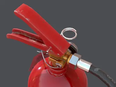 fire extinguisher Low-poly 3D model 31