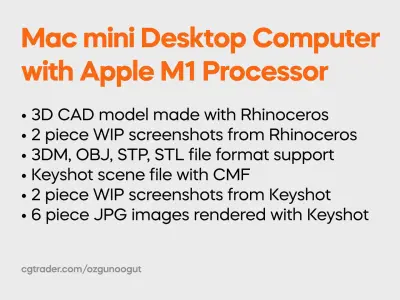 Mac mini Apple Silicon M1 2021 Desktop Computer 3D model