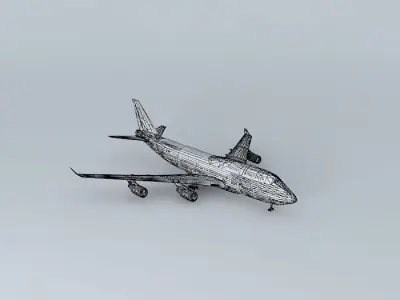 AirAtlanticOcean B747-400 with interior Free 3D model