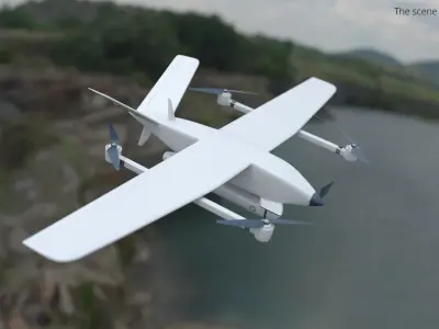  Sahara Harmattan AI Radar Drone VTOL White 