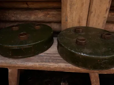 German WW2 Tellermine-29 Anti-Tank Mine 3D model